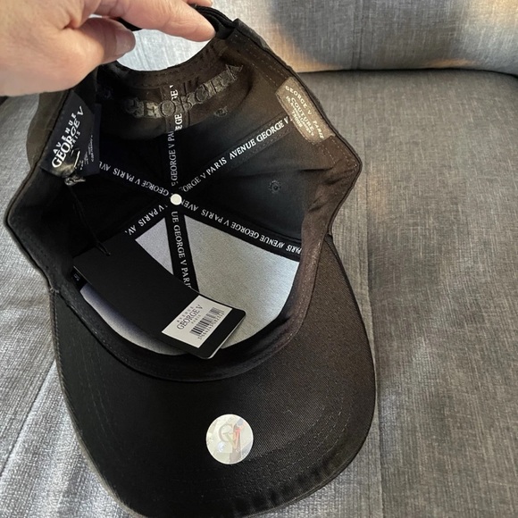 Black and Blue Men’s trucker cap Avenue George V Paris rhinestone cap hat - Picture 5 of 10